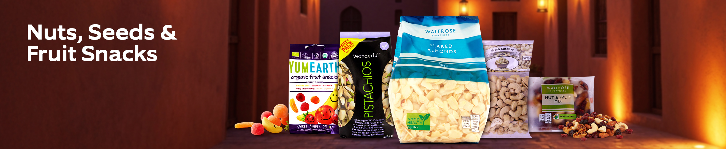 Nuts, Seeds & Fruit Snacks